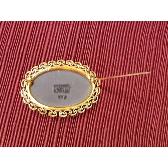 Vintage Wedgwood Van Dell Jasper Wear 12 Karat Gold Filled Cameo Brooch Pin - Picture 5 of 10